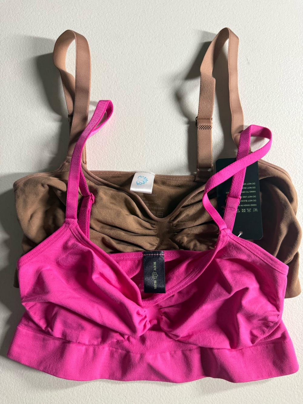 Seamless Bralette Bundle – Pink  & Mocha 
( feeling girl type )